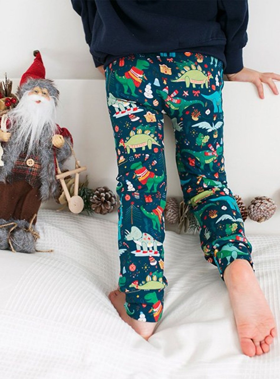 Boys Fred and Noah Trousers & Joggers | Fred & Noah Xmas Dino Legging 6-12 Month