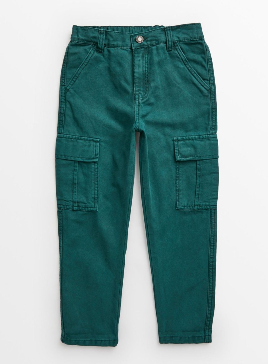 Boys Tu Trousers & Joggers | Teal Cargo Trousers 3 Years